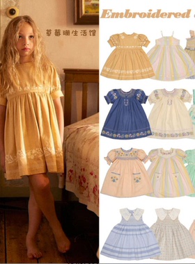 2026SS春夏款童装APO女童套装裙马甲气质公主裙法式衬衫LA连衣裙