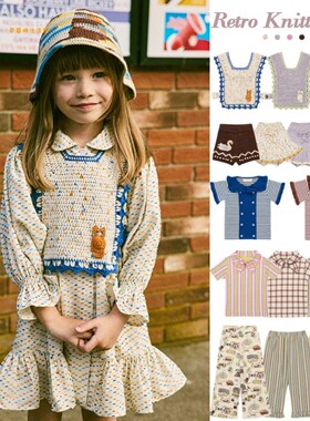 2026春夏季童装MP系列女童T恤开衫针织衫打底衣连衣裙气质套装裙