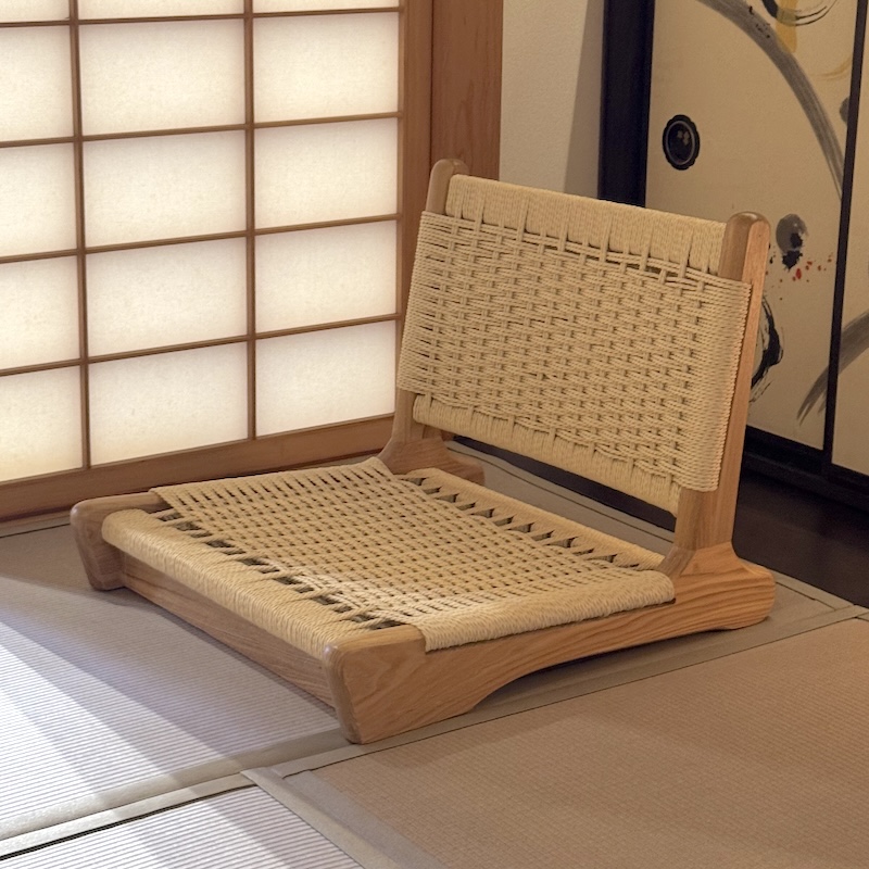 原创设计藤艺榻榻米座椅茶椅日式