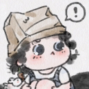 水墨风卡通q版 可爱风头像定制手绘真人漫画动漫插画情侣绘画设计