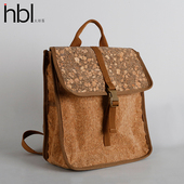 火部落软木双肩包女通勤小背包女士旅游轻便小众复古电脑包书包新