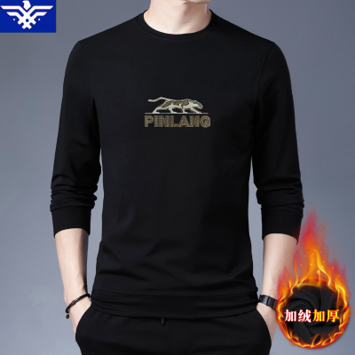 乔奇迈印花圆领卫衣加绒加厚