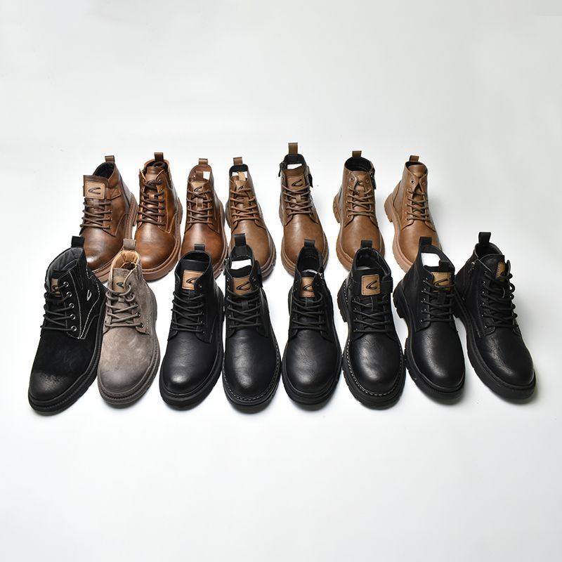 撤柜断码特价清男士高帮英伦风新款马丁靴防滑休闲鞋复古工装靴,流行男鞋,马丁靴,淘宝优惠券,粉丝福利购,淘宝优惠卷