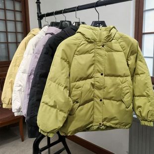 唐家撤柜尾货~女士80鸭绒加厚羽绒服减龄青少年休闲外套面包服冬