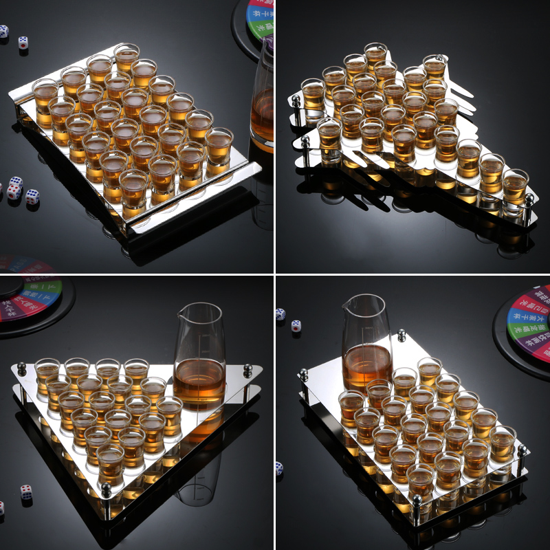 不锈钢子弹ktv夜场b52套装白酒杯