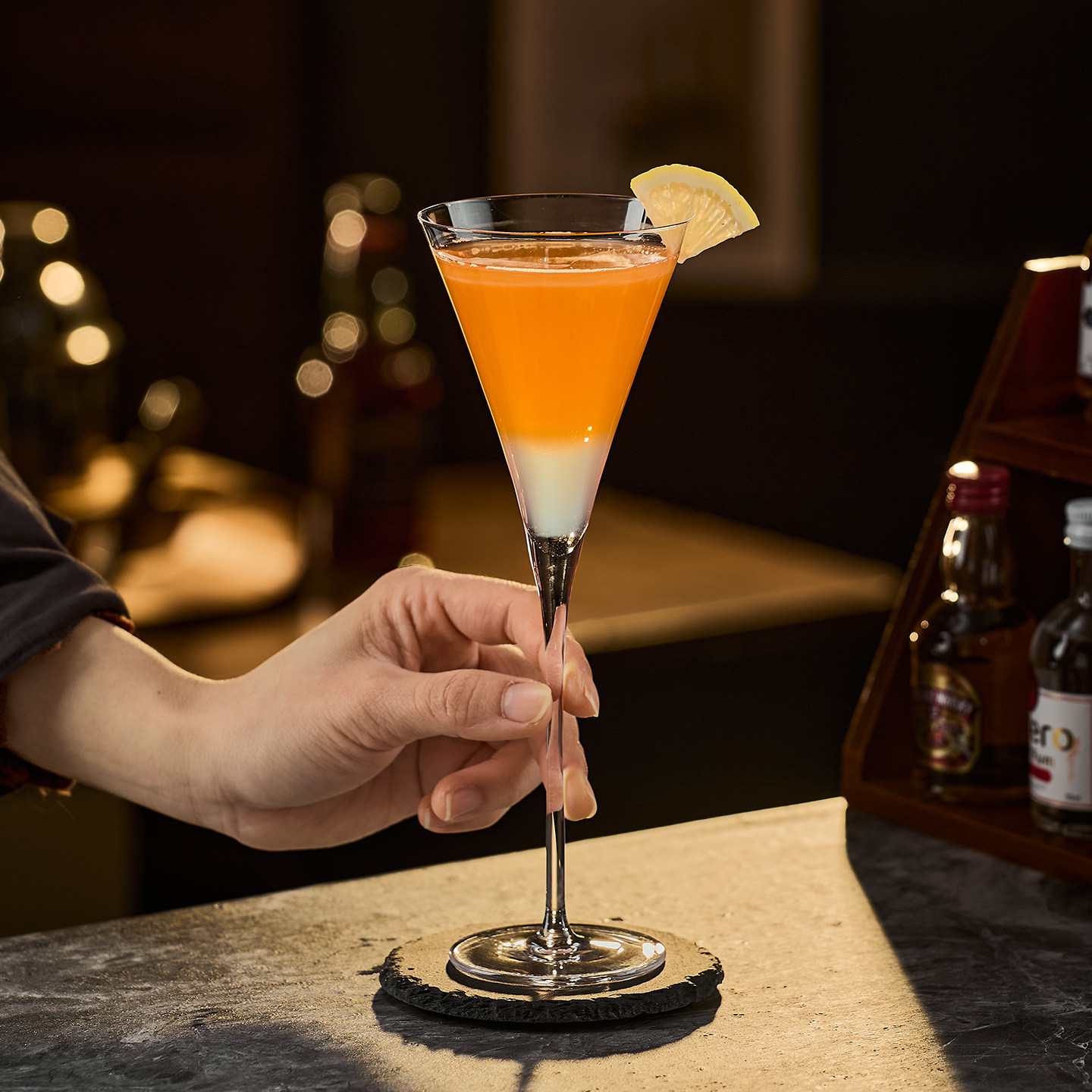 日式酒吧纤薄木村马天尼杯 V型鸡尾酒杯 马提尼杯 香槟杯气泡酒杯