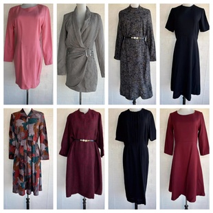 厚款 vintage复古着森系田园风长度裙