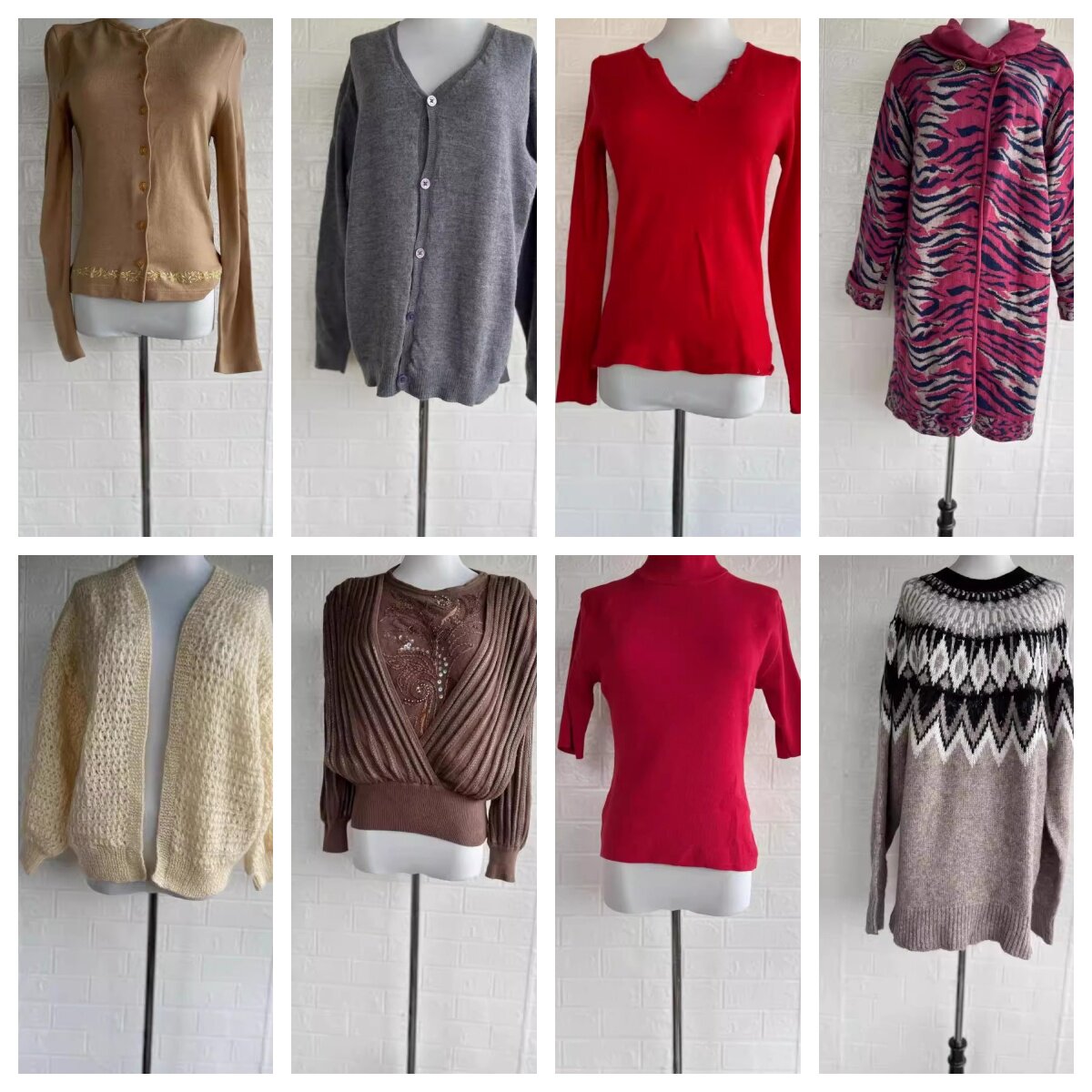 清货秋Vintage复古着孤品森系北欧费尔岛民族麻花套头毛衣