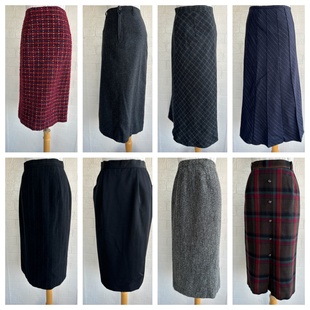 厚款 日系vintage复古着森系田园风小清新碎花波点中长半身裙