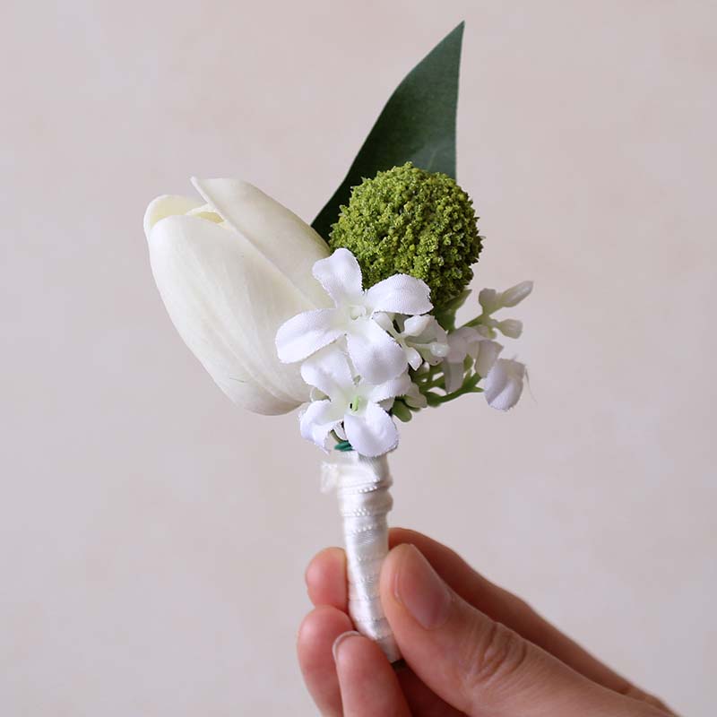 仿真花婚礼郁金香胸花新娘新郎