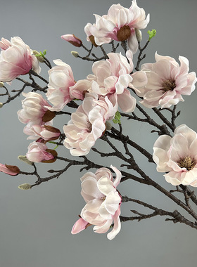 仿真花大玉兰假花家居装饰婚庆客厅餐桌摆件花艺影楼绢花落地装饰