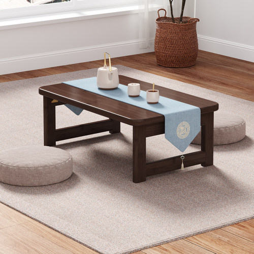 可折叠飘窗桌竹炕桌茶桌