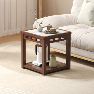 边几角几茶几楼棋牌室麻将桌沙发茶水架子麻将机旁实木边桌小桌子