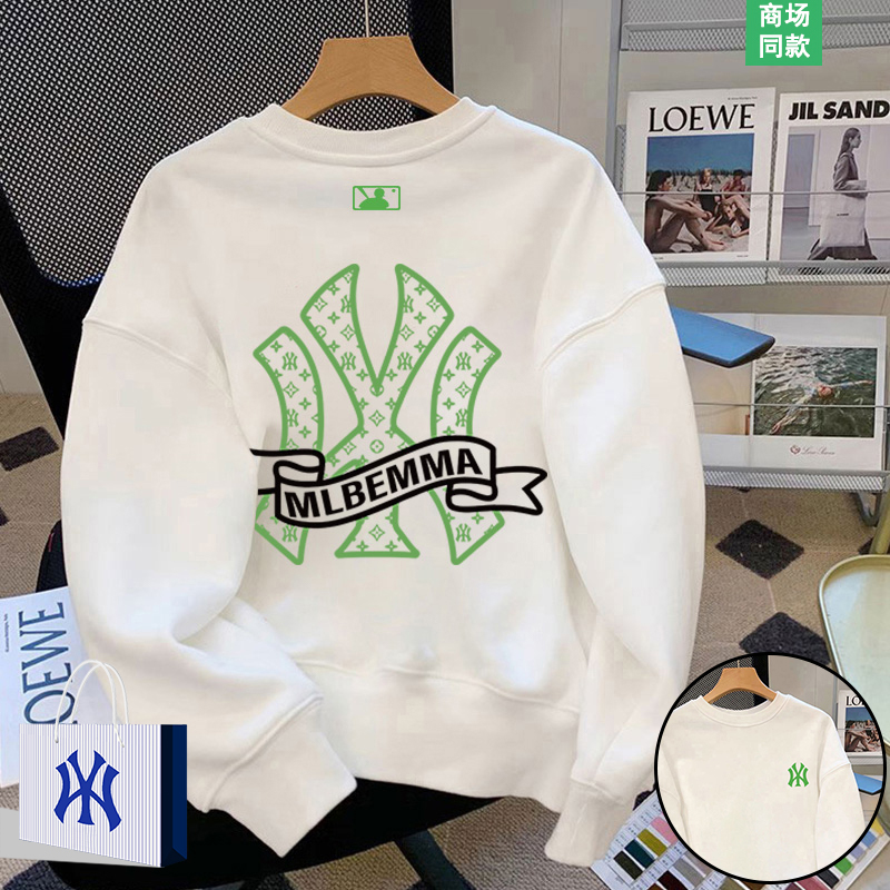 圆领印花卫衣男士秋冬季潮流上衣