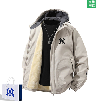 男士外套2025新款冬加绒加厚夹克