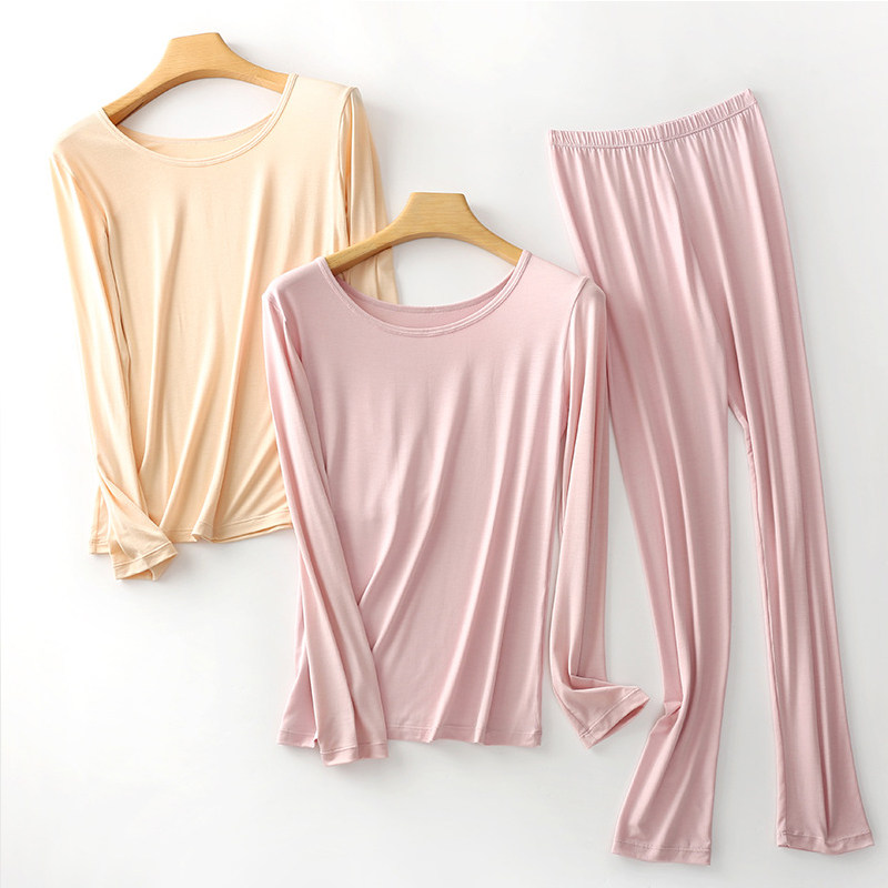 莫代尔秋衣秋裤女士套装超薄紧身内穿保暖内衣美体打底春秋冬季薄,女士内衣/男士内衣/家居服,保暖套装,淘宝优惠券,粉丝福利购,淘宝优惠卷