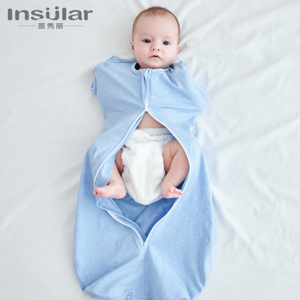 茵秀丽夏季薄款婴儿防惊跳襁褓包巾新生儿纯棉弹力可拆袖婴儿睡袋,婴童用品,睡袋/防踢被,淘宝优惠券,粉丝福利购,淘宝优惠卷