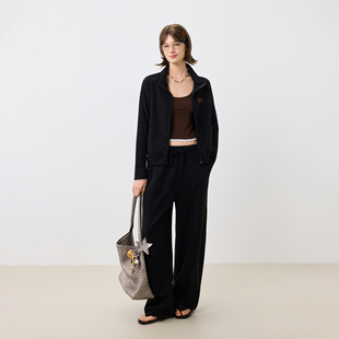 纯色套装 KXLFCHN空穴来风 修身 简约休闲款 女 春秋泰迪毛卫衣套装
