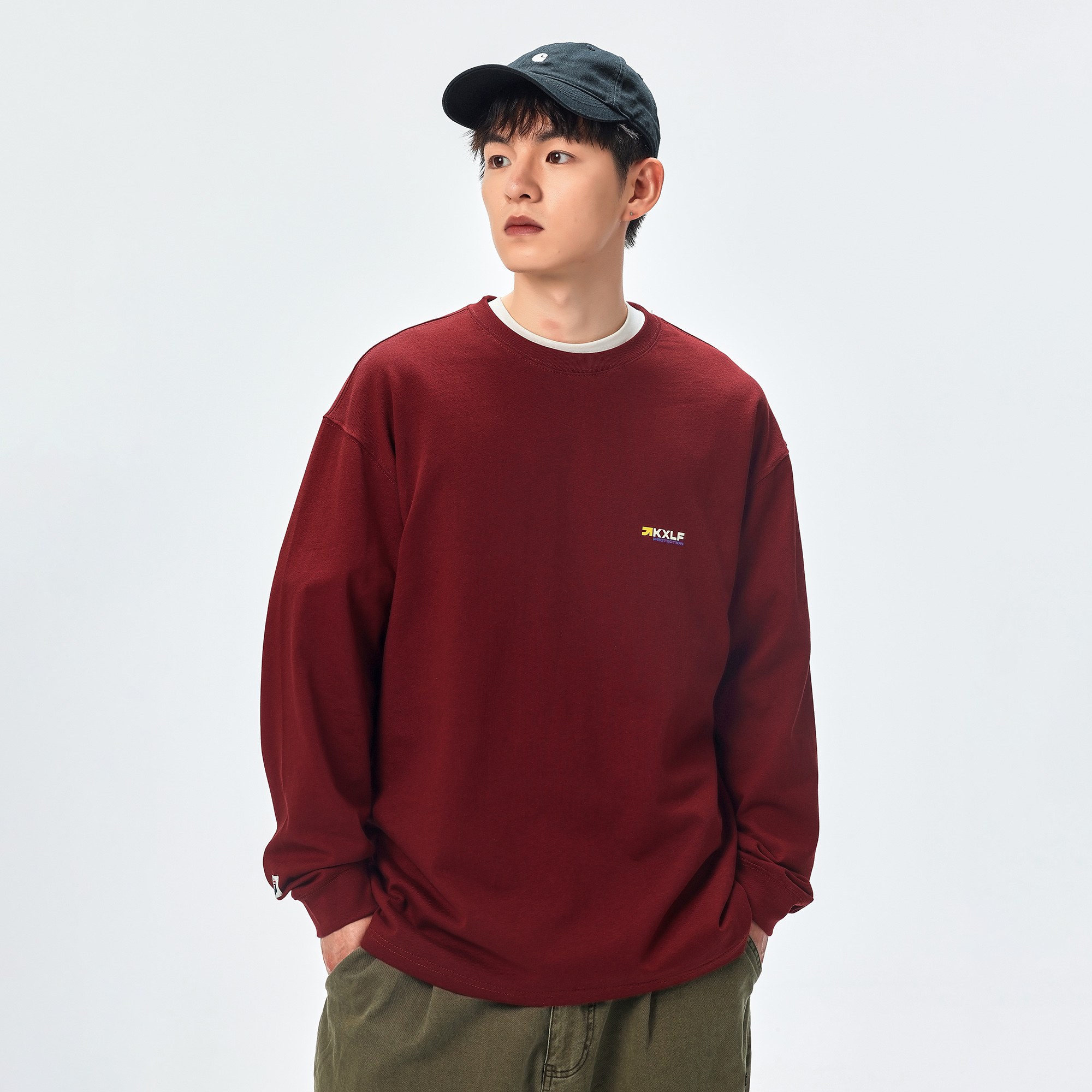 KXLFCHN空穴来风长袖纯色T恤