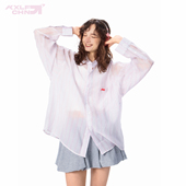 夏季 防晒长袖 衬衫 KXLFCHN空穴来风 外套男女超薄款 透气网纱上衣服