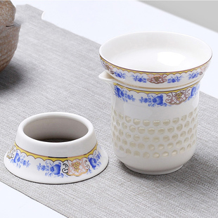 茶漏茶滤茶叶过滤网泡茶器分离器喝茶隔公道杯一体单独水杯底座托