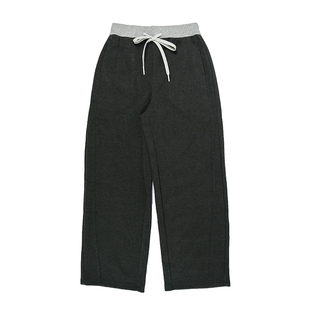 施雅日本秋冬磨毛保暖加绒直筒女裤体感发热防寒毛呢休闲绑带弹力