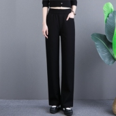 松紧腰直筒宽松加棉牛仔裤 羽绒裤 7008 D蒂系列25冬装 丽新折扣女装