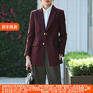 年轻都市女性翻领休闲西装 系列25秋冬新款 外套 P飘 丽新折扣女装