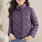 丽新折扣女装 羽绒服 95鸭绒轻盈高品质立领暗扣洋气 D姿 系列