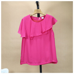 不规则舒适女小衫 丽新折扣女装 P飘系列