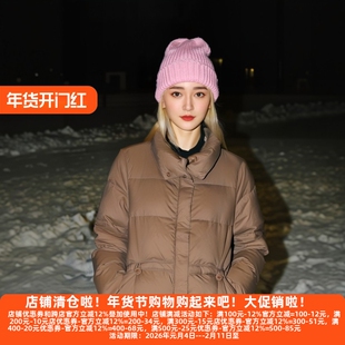 丽新折扣女装 千Z 系列24冬90白鸭绒轻盈设计感个性短款女羽绒服