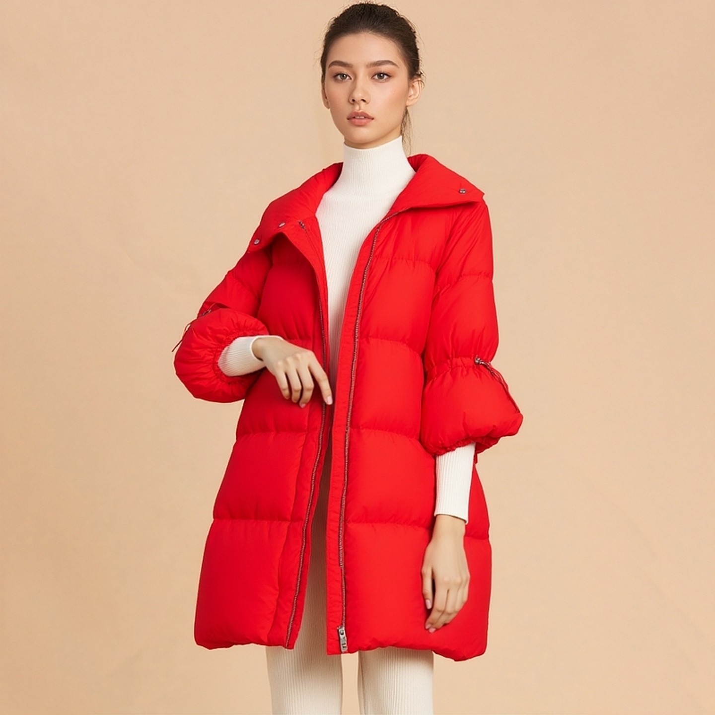 丽新90白鸭绒填充羽绒服