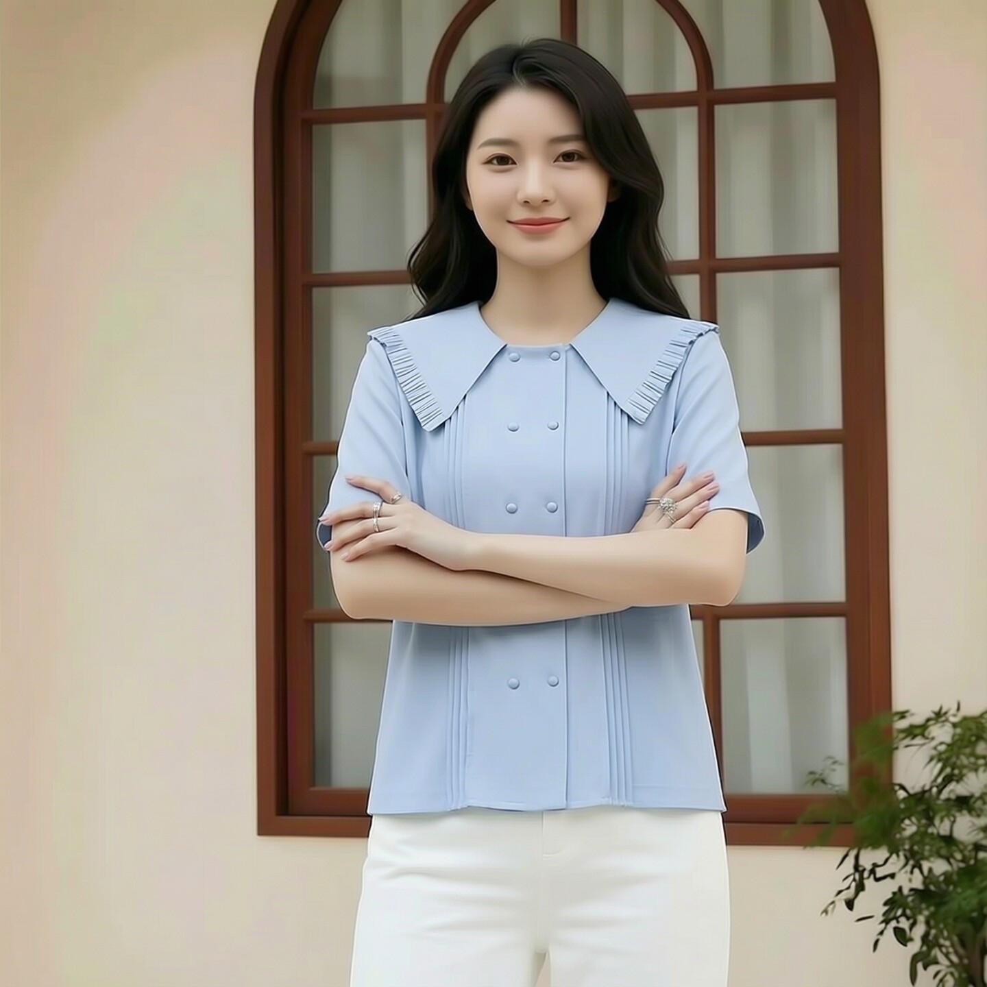 朵Y系列26夏甜美淑女小衫