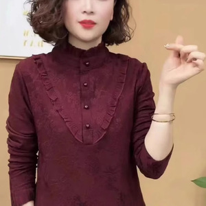 加绒加厚百搭保暖冬季妈妈装潮