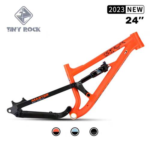 TinyRock速降大师山地车架软尾速降自行车24