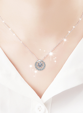 s925纯银韩版项链女短成人日韩