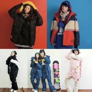 NAPPING韩国滑雪服单板双板滑雪上衣裤子男女同款特价清仓现货