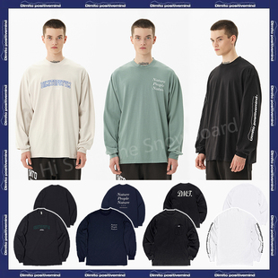 2223DIMITO韩国滑雪卫衣单板双板男女款套头宽松LOGO印花打底TEE