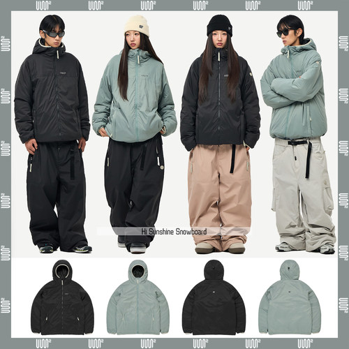 2526USS2韩国滑雪服单板双板男女款防水防风保暖连帽开衫外套上衣