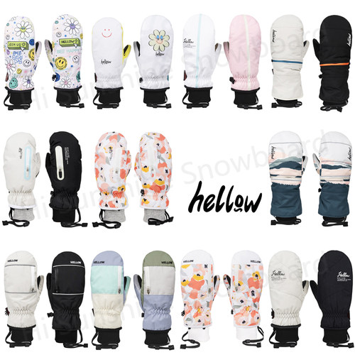 HELLOW韩国滑雪手套防水保暖