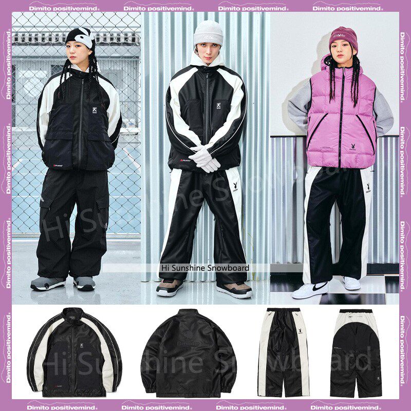 韩国联名款滑雪服校服风DIMITO图片