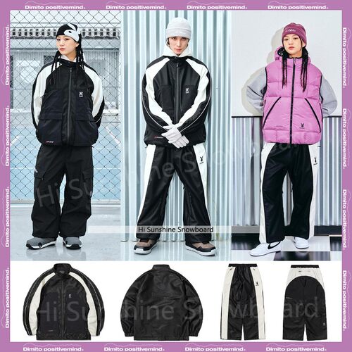 韩国联名款滑雪服校服风DIMITO