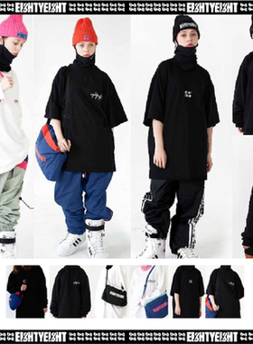 2122NAPPING88韩国滑雪卫衣T恤单双板男女款打底套头连帽长袖短袖