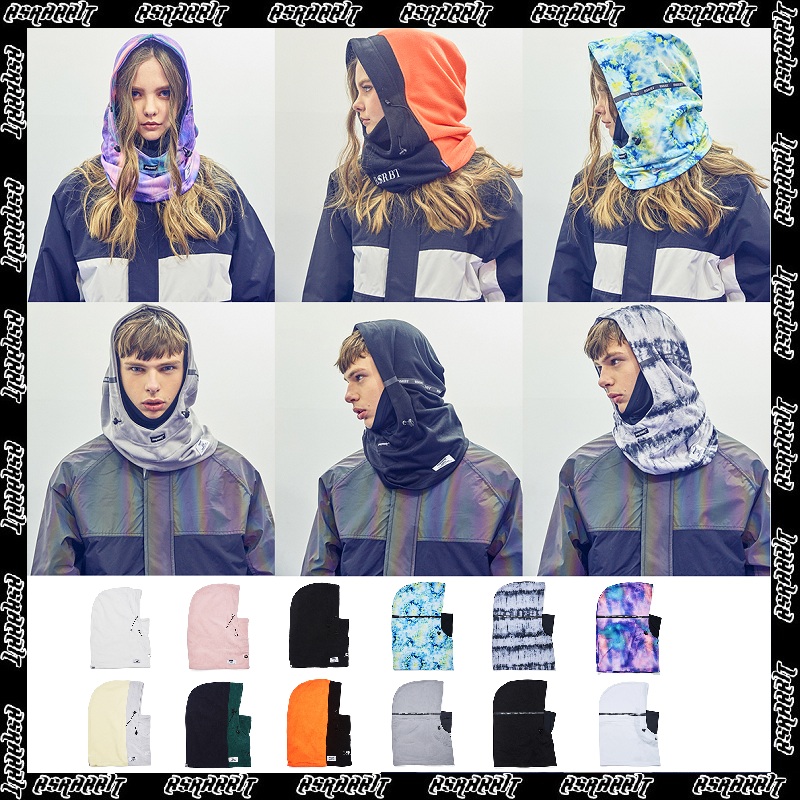 防寒护脸连体围脖滑雪帽男女同款