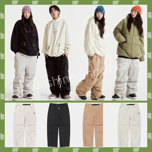 2223USS2韩国滑雪裤单板双板男女防水防风宽松直筒长裤Utility