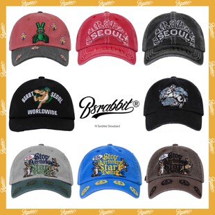 2526BSRABBIT韩国滑雪帽男女同款户外运动遮阳防晒棒球帽鸭舌帽