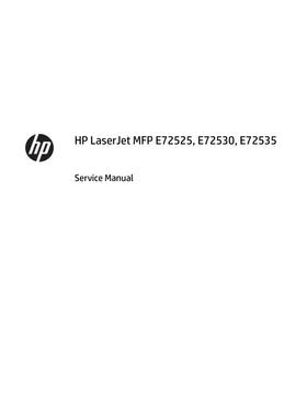 惠普 MFP E72525 E72530 E72535 复印机英文维修手册