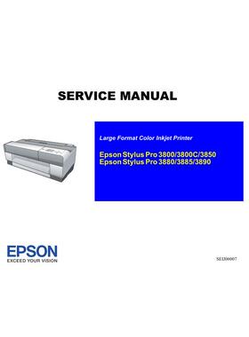 爱普生 Pro 3800 3800C 3850 3880 3885 3890 中文维修手册