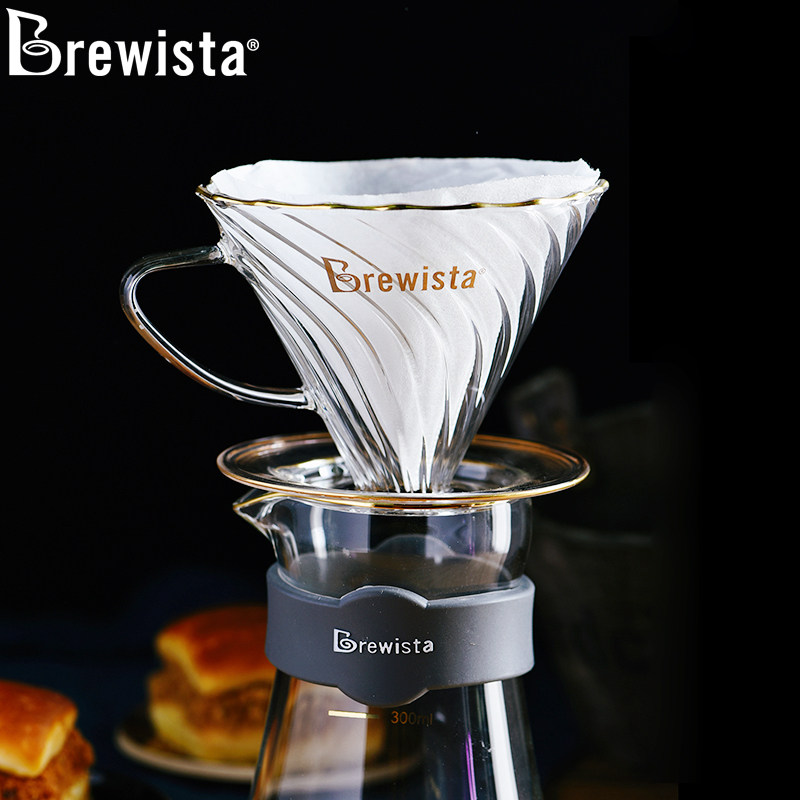 Brewista图兰朵玻璃手冲咖啡水晶滤杯1-2人bonavita pro 送滤纸