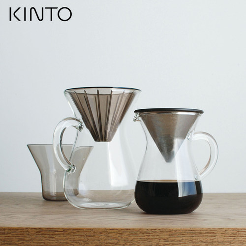 日本KINTO 手冲滤杯分享壶 一体壶不锈钢滤网滤杯日式咖啡器具